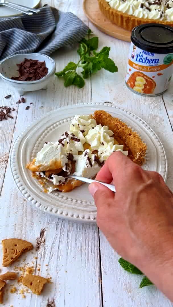 Tarta rápida Dulce de Leche (quick banoffee pie) Nestlé Cocina
